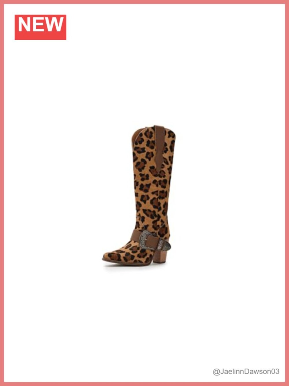 Women's Snip Toe Western Boots Knee High Block Heel Pull On Leather Equestrian